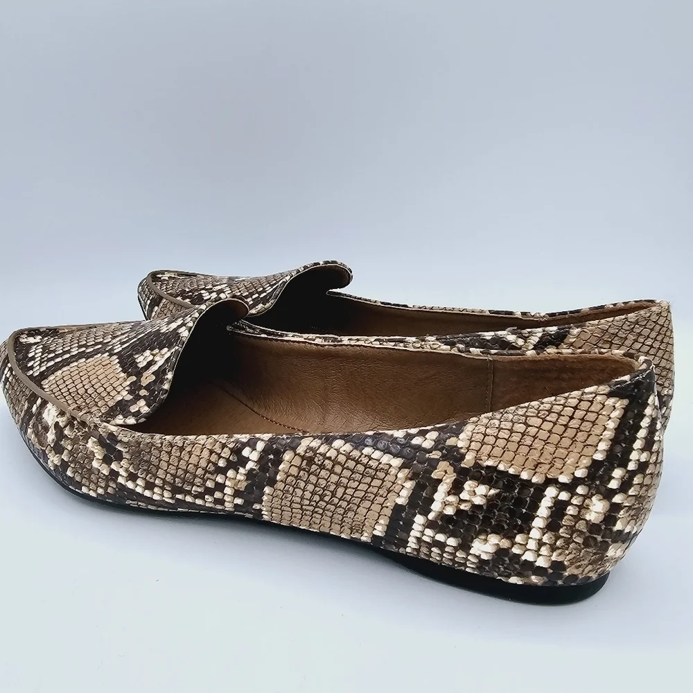 Madden Girl Henie Flats Snake Print